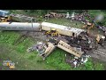 Drone Visuals from Bengal Train Accident Spot Show Extent of Severe Damage, Restoration Underway