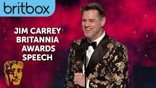Jim Carrey's Hilarious Acceptance Speech Entrance | Britannia Awards