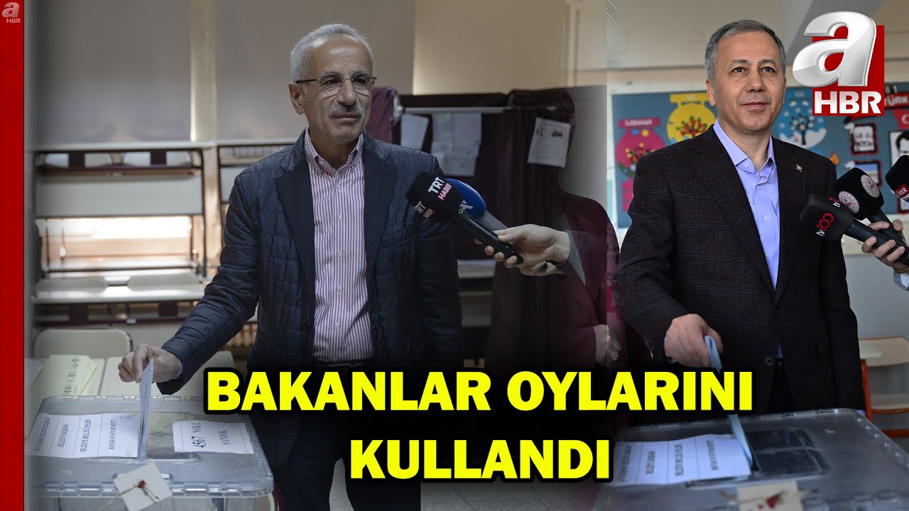 Türkiye sandık başında! Bakanlar oylarını kullandı | A Haber