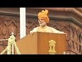 PM Modi calls for corruption-free India, unfurls flag at Red Fort