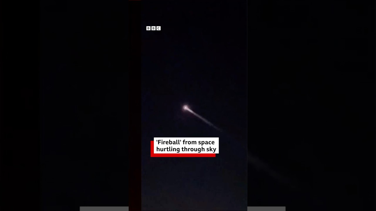 'Fireball' hurtling through sky reportedly remains of Elon Musk rocket. #BBCNews