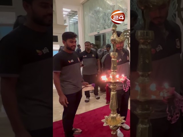 স্থানীয় রীতি অনুযায়ী প্রদীপে আগুল জালালেন মেহেদী মিরাজ-তাসকিনরা #mehidymiraz #taskin #bdteam