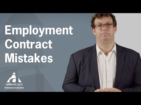 Employment contracts - 3 most common mistakes