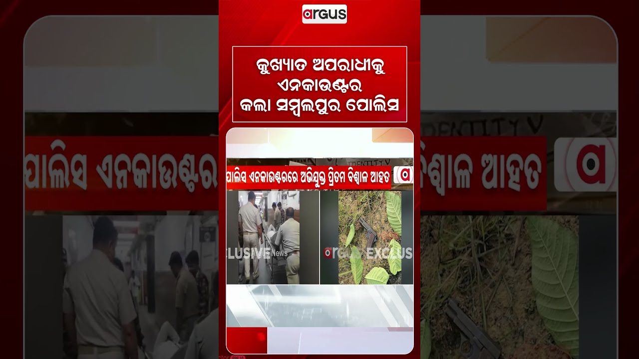 କୁଖ୍ୟାତ ଅପରାଧୀକୁ ଏନକାଉଣ୍ଟର କଲା ସମ୍ବଲପୁର ପୋଲିସ | Sambalpur Police | Encounter | Argus Reels