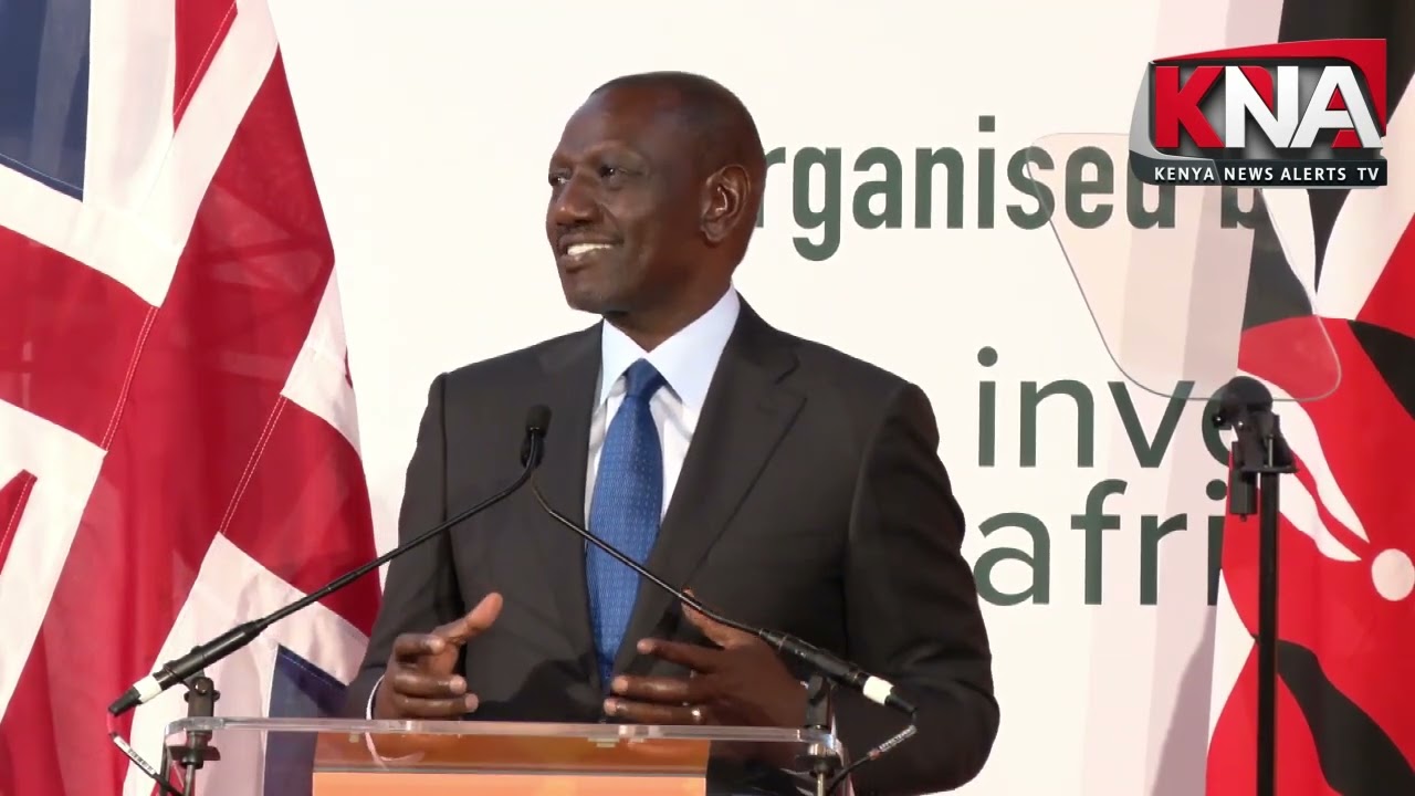 PRESIDENT RUTO RECEIVES A STANDING OVATION AS HE SPEAKS AT THE AFRICAN DEBATE IN LONDON