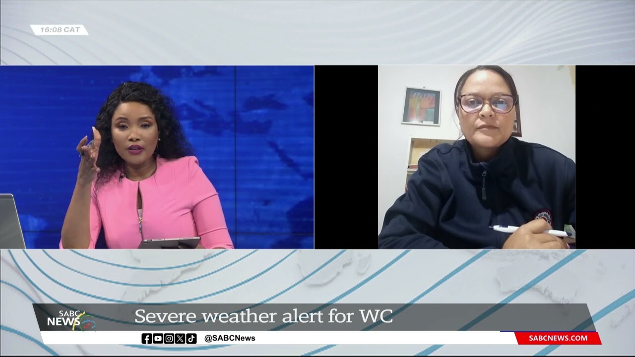 Severe weather alert for Western Cape: Sonica Lategan