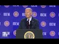 WATCH LIVE: Biden delivers remarks during campaign event at IBEW union conference  - 17:51 min - News - Video