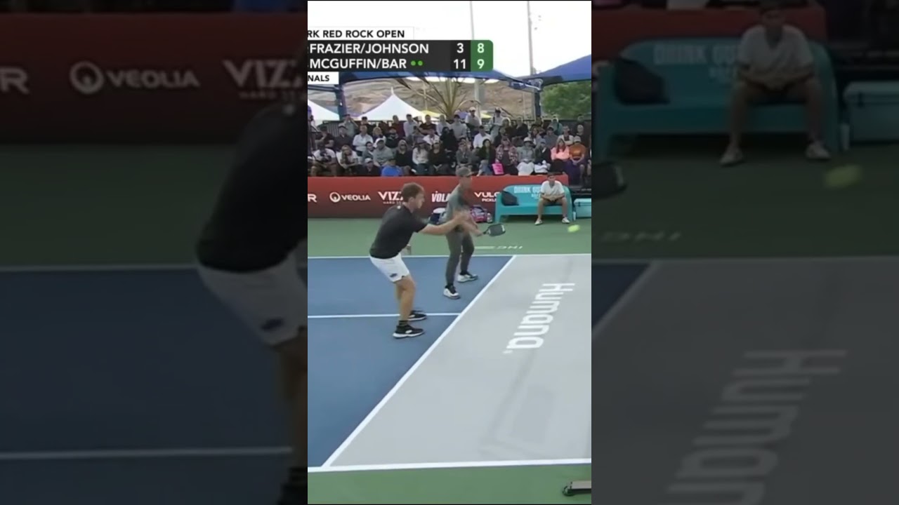 Frazier/Johnson vs McGuffin/Bar at the Selkirk Red Rock Open (5) #shorts #pickleball