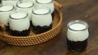 Sữa chua nếp cẩm - cách làm nhanh và không bị cứng khi để lạnh | Black glutinous rice with yogurt