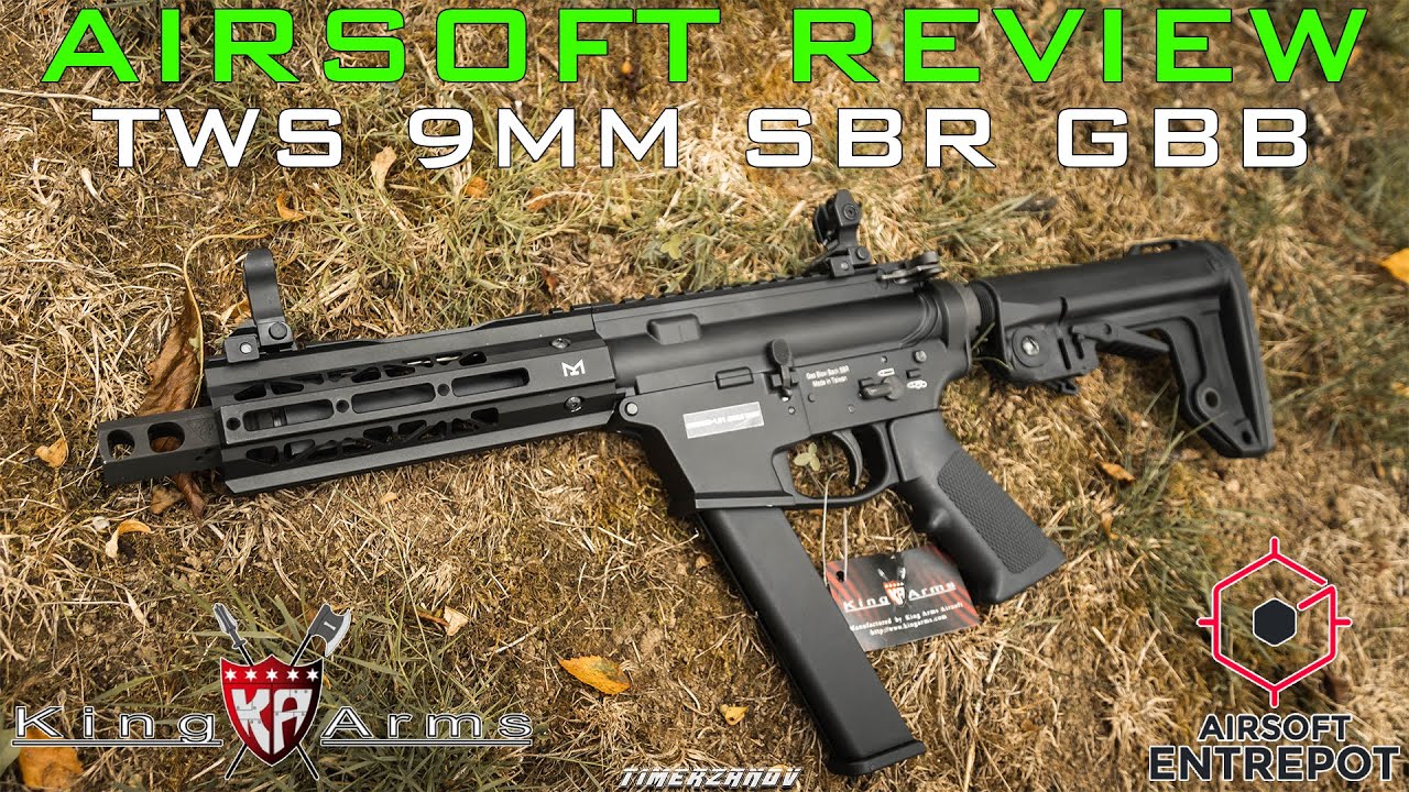 Airsoft Review #252 King Arms TWS 9mm SBR Gaz Blowback (Airsoft Entrepot) [FR]
