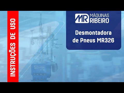 Desmontadora Pneumática 12"a 24" MR326 Azul Máquinas Ribeiro 220V - Vídeo explicativo