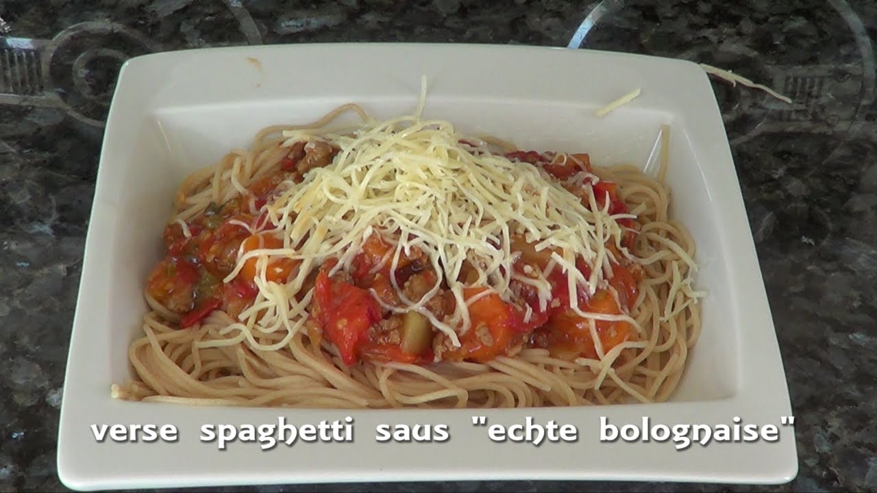 Spaghetti Bolognese Hoe Zelf Verse Spaghetti Saus Echte Bolognaise