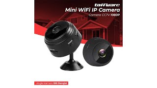 Pratinjau video produk Taffware Mini WiFi IP Camera CCTV 1080P - A9