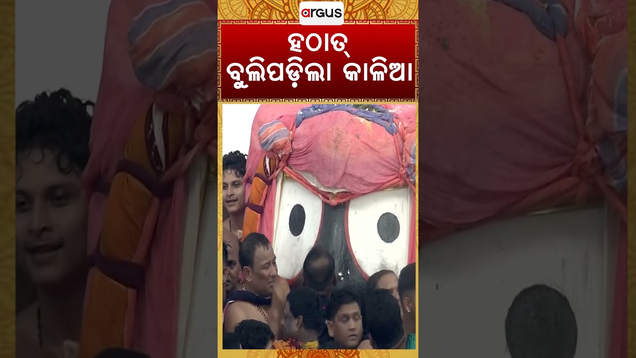ହଠାତ୍‌ ବୁଲିପଡିଲା କାଳିଆ | Lord Jagannath Sudden Turn During Pahandi | Snana Yatra 2026 | Argus News