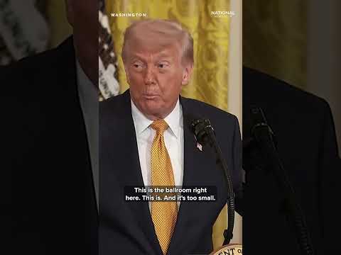 Trump says new White House ballroom will be “one of the most beautiful in the world”