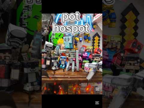 cómo hacer un papercraft del pot hospot💀📱#brainrot#papercraft#minecraft#pothospot#halloween🎃