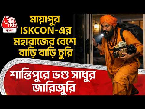 মায়াপুর ISKCON-এর মহারাজের বেশে বাড়ি বাড়ি চুরি, Santipore এ ভণ্ড সাধুর জারিজুরি | Fake Monk | DN