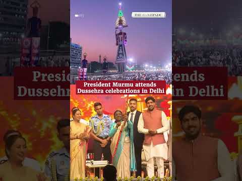 President Droupadi Murmu attends Dussehra celebrations in New Delhi's Dwarka