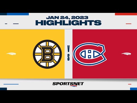 NHL Highlights | Bruins vs. Canadiens - January 24, 2023