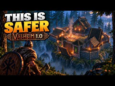 I Built a CASTLE to Survive the Black Forest in Valheim 1.0