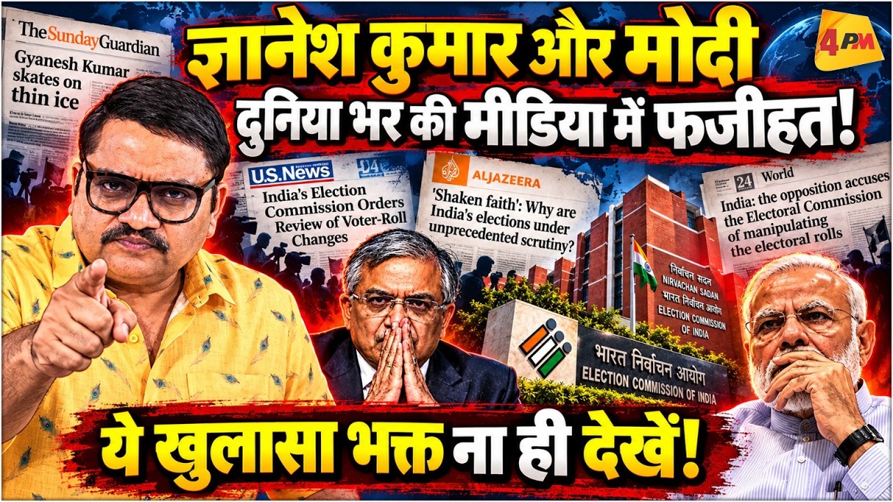 ज्ञानेश कुमार और मोदी पर दुनिया भर की मीडिया में क्यों उठे सवाल, बड़ा खुलासा! || Modi || Gyanesh
