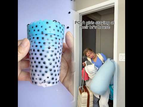 POV girls staying at their bf’s house