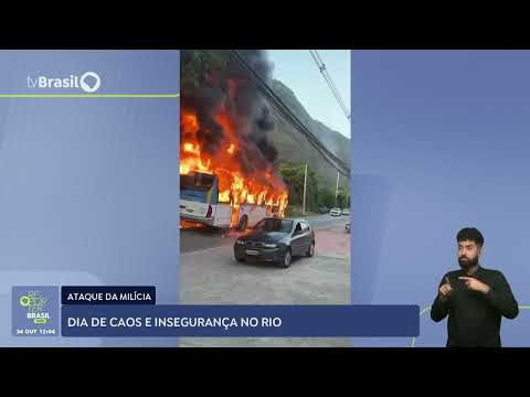 Milícia incendeia 35 ônibus e um trem na cidade do Rio de Janeiro