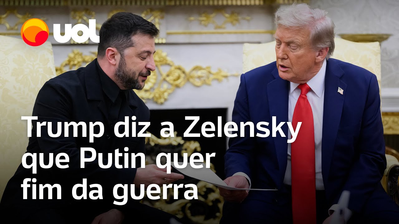 Trump diz a Zelensky que Putin quer fim da guerra e propõe reunião dos três Acabar bem para todos