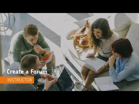 Discussions - Create a Forum - Instructor