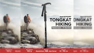 Pratinjau video produk TaffSPORT Tongkat Hiking Trekking Pole Telescopic 4 Section - E4102