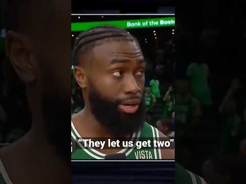 “They let us get two, Don’t let us get another one”- Jaylen Brown After Celtics Game 5 W! | #Shorts