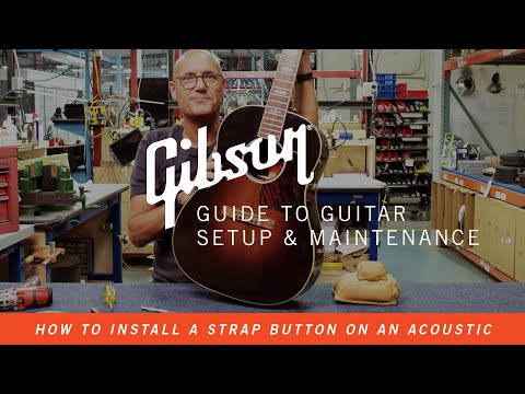 How to Install a Strap Button on an Acoustic Guitar