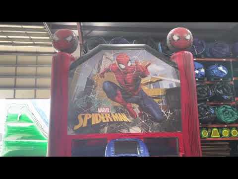 Spiderman bounce house rental from About to bounce inflatable rentals in New Orleans