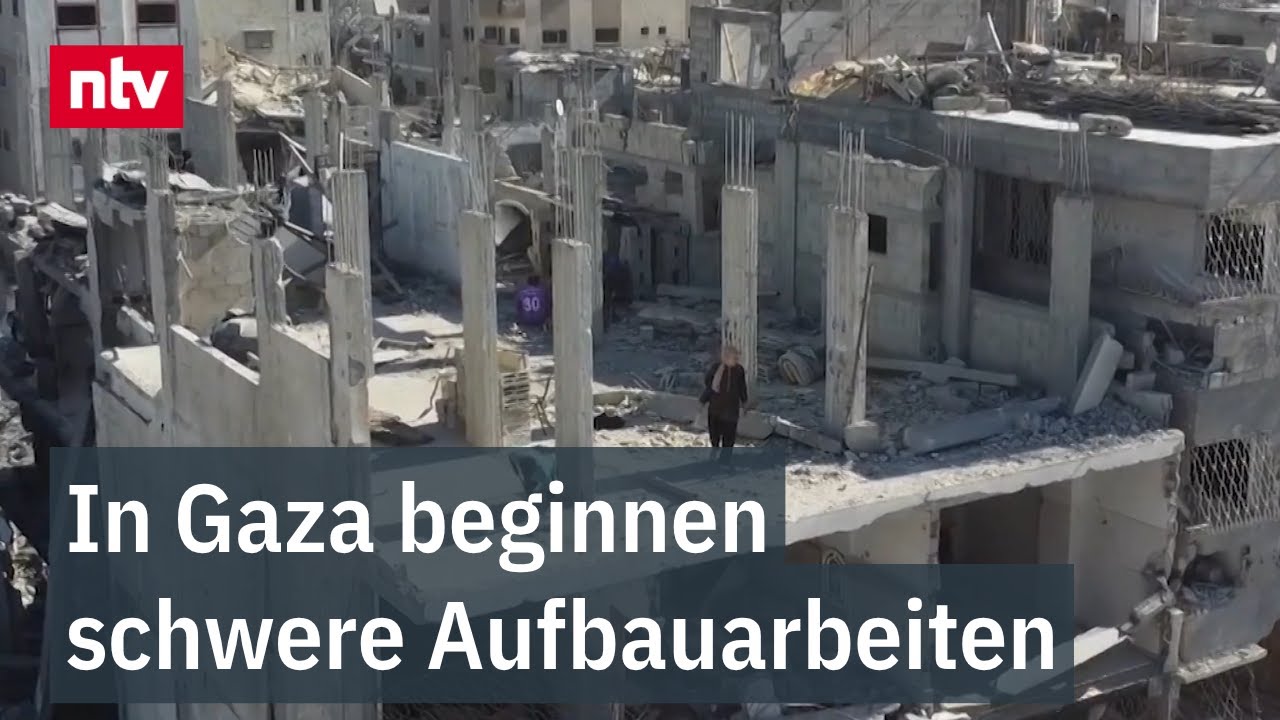 Palästinenser stehen vor Ruinen und unklarer Zukunft - Schwere Aufbauarbeiten beginnen