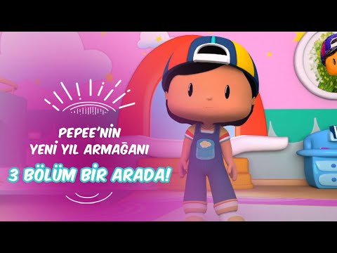 Pepee'nin Yeni Yıl Armağanı🎄🎆🎈 | Leliko ve Pisi İle 3 Bölüm Bir Arada | Düşyeri