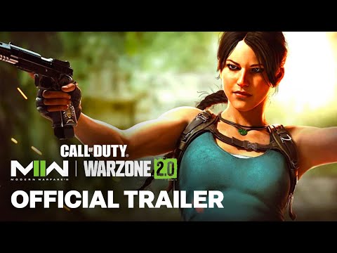 Modern Warfare 2 & Warzone - Official Lara Croft Operator Bundle Gameplay Trailer