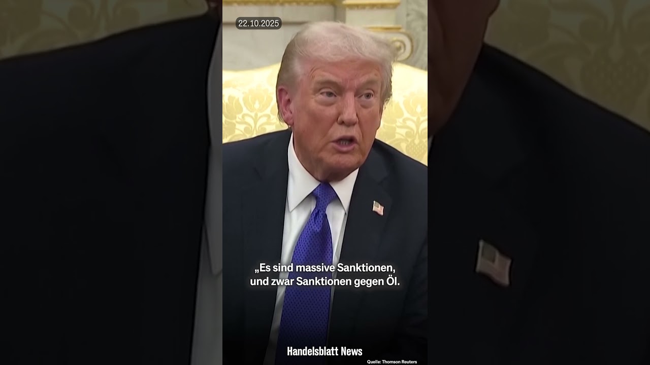 Trump: Neue Öl-Sanktionen sollen Putin zur Vernunft bringen