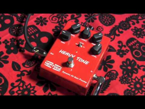 Heptode Heavy Tone high gain preamp guitar effects pedal