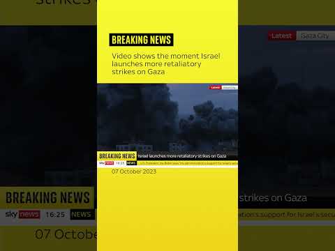 Livestream captures moment of explosion in Gaza