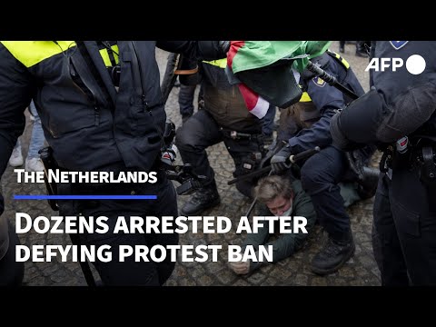 Dozens arrested after defying Amsterdam protest ban | AFP