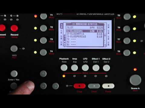 Octatrack Know-How — Lesson #2: Selecting A Machine & Assigning Samples