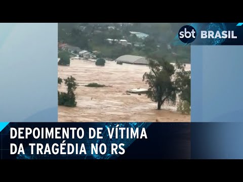 Família de jovem arrastado por correnteza no RS fala sobre a tragédia | SBT Brasil (10/06/24)