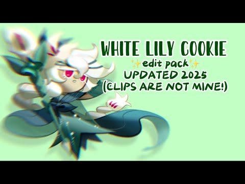 WHITE LILY COOKIE EDIT PACK ✨ (FREE TO USE!)