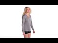 sport-tek lst353ls ladies long sleeve posicharge ® competitor™ v-neck teevideo thumbnail