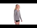 sport-tek lst353ls women's long sleeve posicharge ® competitor™ v-neck teevideo thumbnail