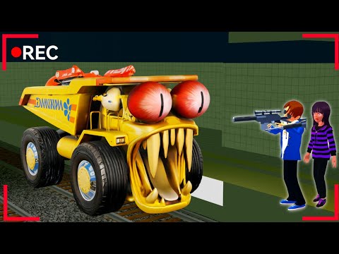 There's Horror Secret Place Anomali Dump Truck Monster Haunted Yuta Mio 😱 SAKURA SCHOOL SIMULATOR