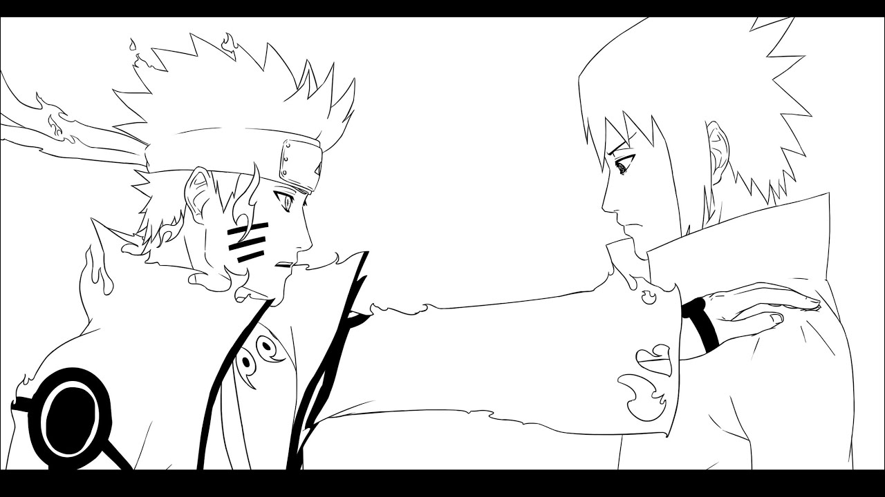 naruto nine tails mode coloring pages - photo #23