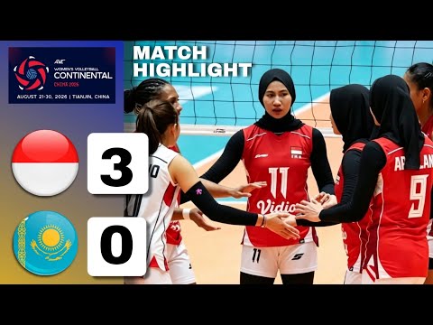 Indonesia vs Kazakhstan Hari Ini | Hasil AVC Women's Continental Cup Hari Ini | Timnas Voli Hari Ini