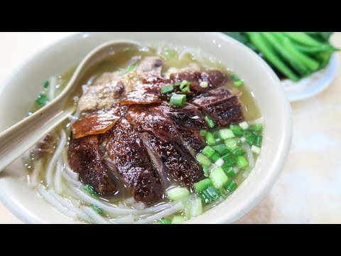 Roasted Goose Noodles in Hong Kong