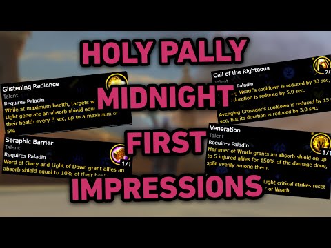 Holy Paladin Midnight Talents First Look!!